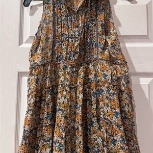 Free People Floral Sleeveless Tunic